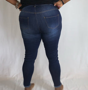 Curvy Blues Ripped Jeans