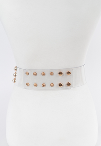 Pearls Are For The Girls Pearl Studded Belt