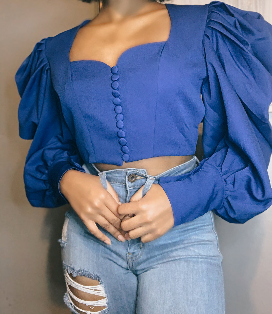 Back To The 80’s Dramatic Sleeve Top