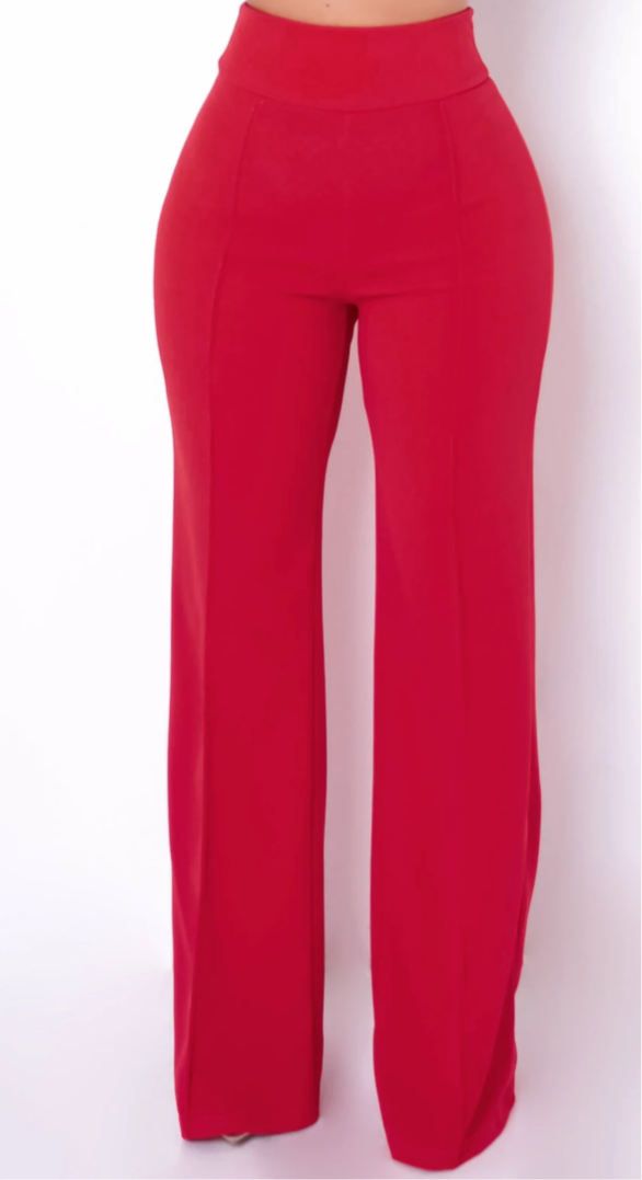 The Head Of The Table Red Dress Pants