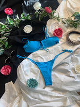Load image into Gallery viewer, Aqua Tofana Turquoise String Bikini