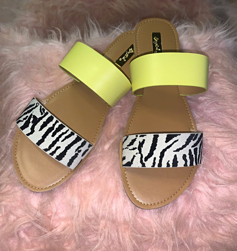 Athena Zebra Sandals