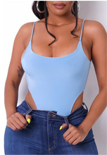 Load image into Gallery viewer, I’m Your Baby Blue High Waisted Bodysuit